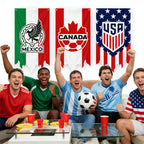 2026 USA-Canada-Mexico National Football Team Flags & Fan Support Supplies, Suitable for Outdoor Lawn Decoration