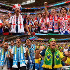 World Cup-themed cheering scarves