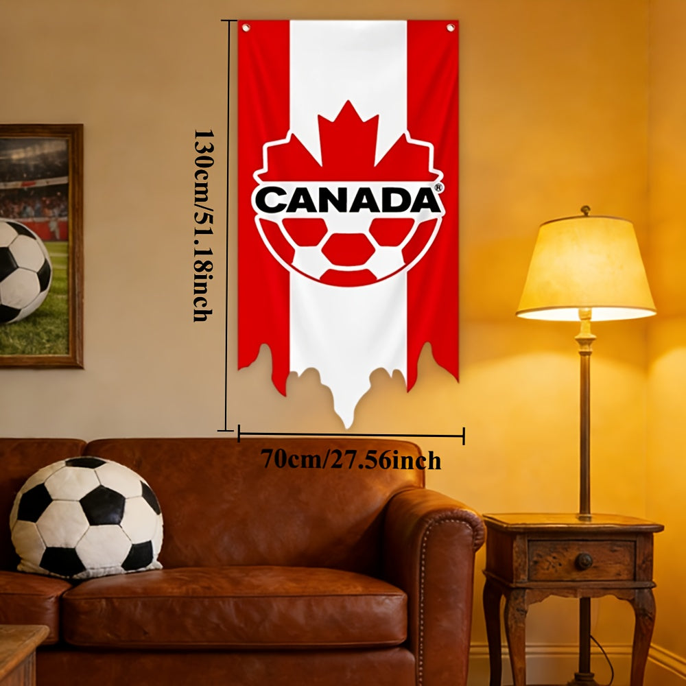 2026 USA-Canada-Mexico National Football Team Flags & Fan Support Supplies, Suitable for Outdoor Lawn Decoration