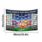 Officially Licensed 2026 USA-Canada-Mexico World Cup Flag – 23.6 x 35.4 inches with 4 metal grommets