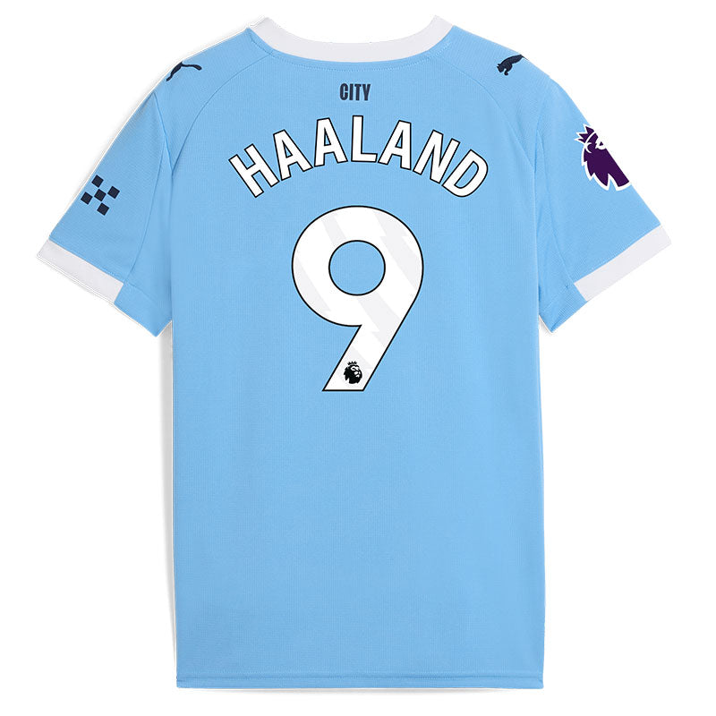 25/26 Manchester City Home Player Version Short Sleeve Jersey, Classic Blue and White Colorway