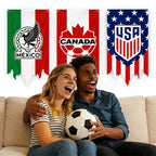 2026 USA-Canada-Mexico National Football Team Flags & Fan Support Supplies, Suitable for Outdoor Lawn Decoration