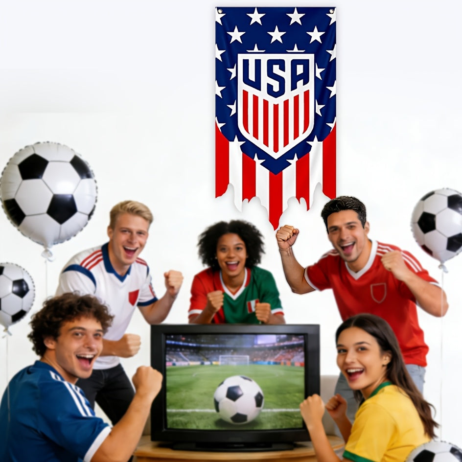 2026 USA-Canada-Mexico National Football Team Flags & Fan Support Supplies, Suitable for Outdoor Lawn Decoration