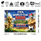 2026 USA-Canada-Mexico Theme Party Banner Backdrop Suitable for Celebration and Party Decoration