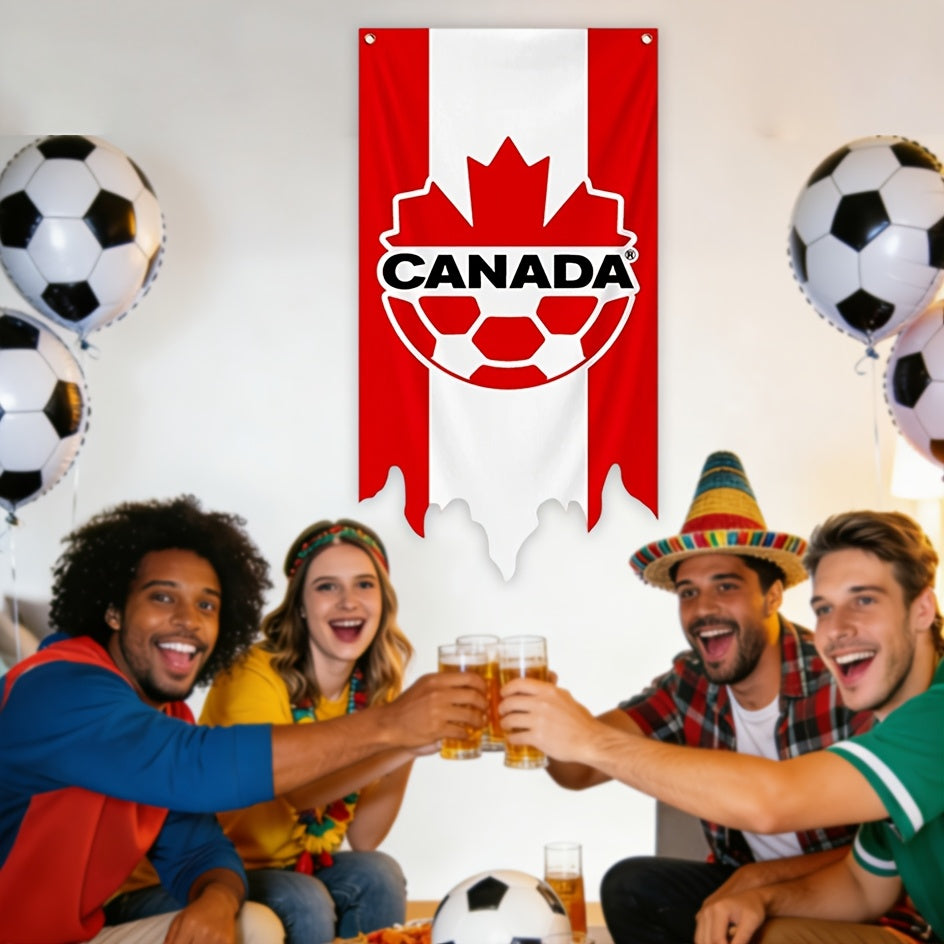2026 USA-Canada-Mexico National Football Team Flags & Fan Support Supplies, Suitable for Outdoor Lawn Decoration