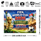 2026 USA-Canada-Mexico Theme Party Banner Backdrop Suitable for Celebration and Party Decoration