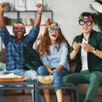 12 Pairs of World Cup Cheering Glasses: Soccer-Themed Party Decorations and Photo Props