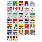 2026 FIFA World Cup Face Decor Stickers Four pieces