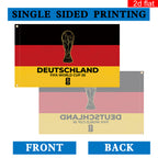 2D flat banner, 1 piece, 2026 World Cup flag banner, 3x5 feet, German flag background