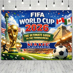 2026 USA-Canada-Mexico Theme Party Banner Backdrop Suitable for Celebration and Party Decoration