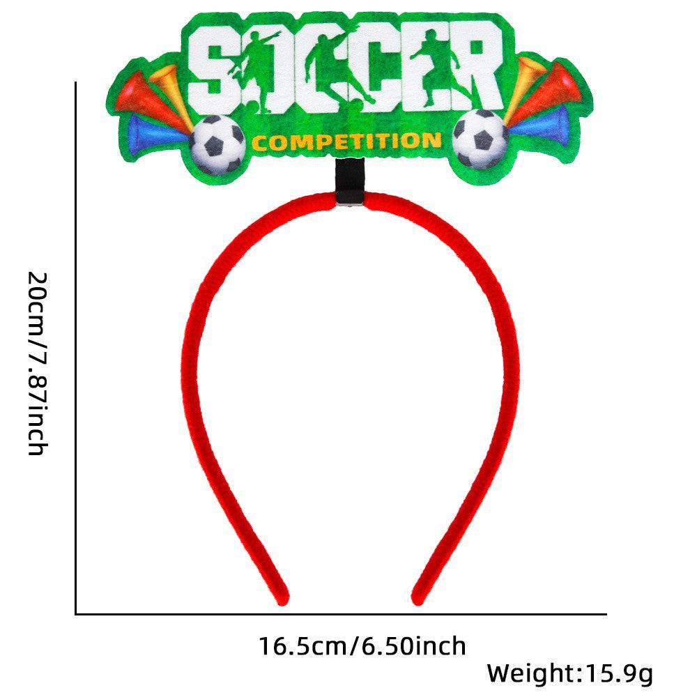 Football Decorative Headband, 2026 World Cup Decoration Suitable for Parties