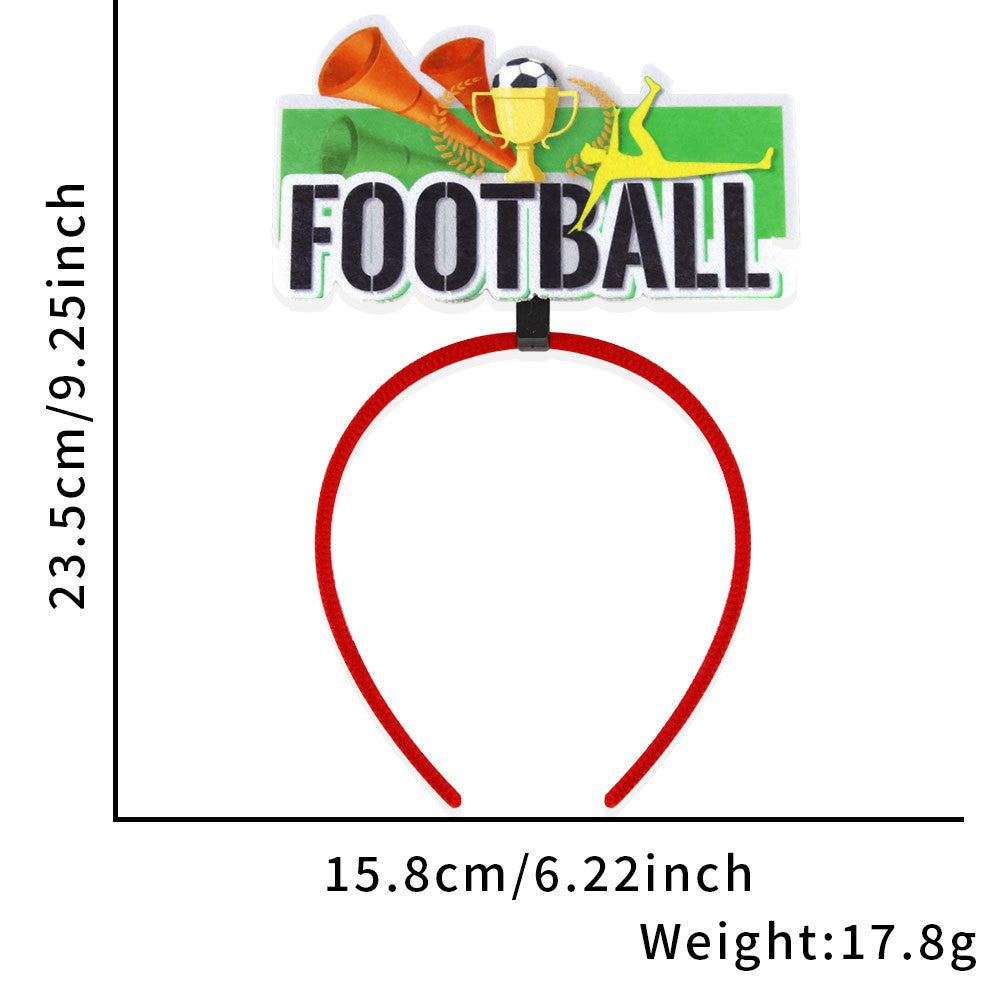 Football Decorative Headband, 2026 World Cup Decoration Suitable for Parties