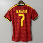 2026 World Cup Belgium national team player edition jersey NO.7 De Bruyne