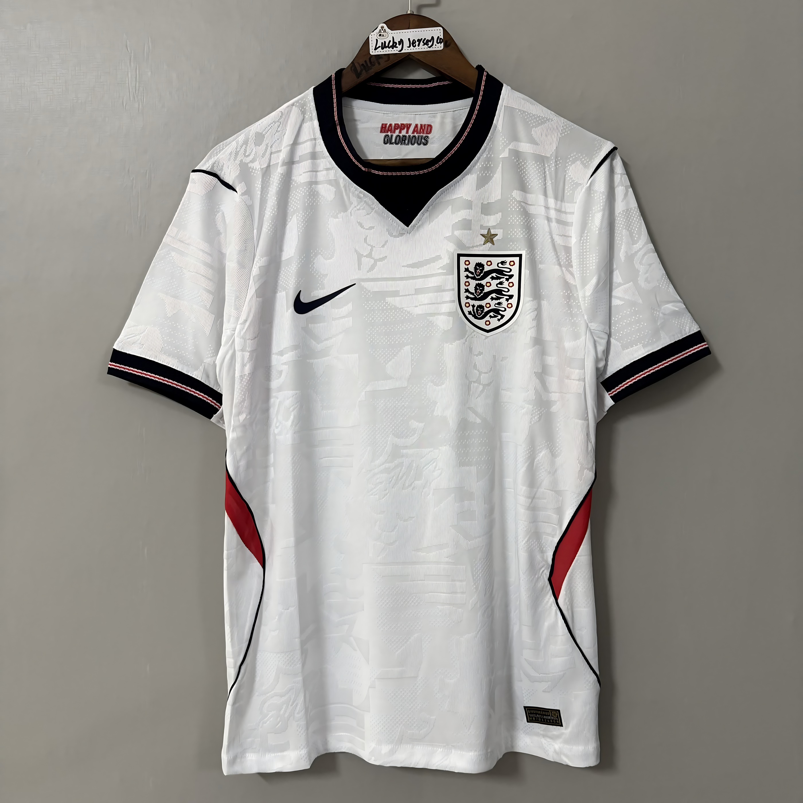 2026 FIFA World Cup England National Team Home PlayerEdition Short-Sleeve Soccer Jersey