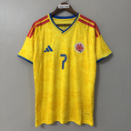 2026 FIFA World Cup Colombia National Team Home FanEdition Short-Sleeve Soccer Jersey