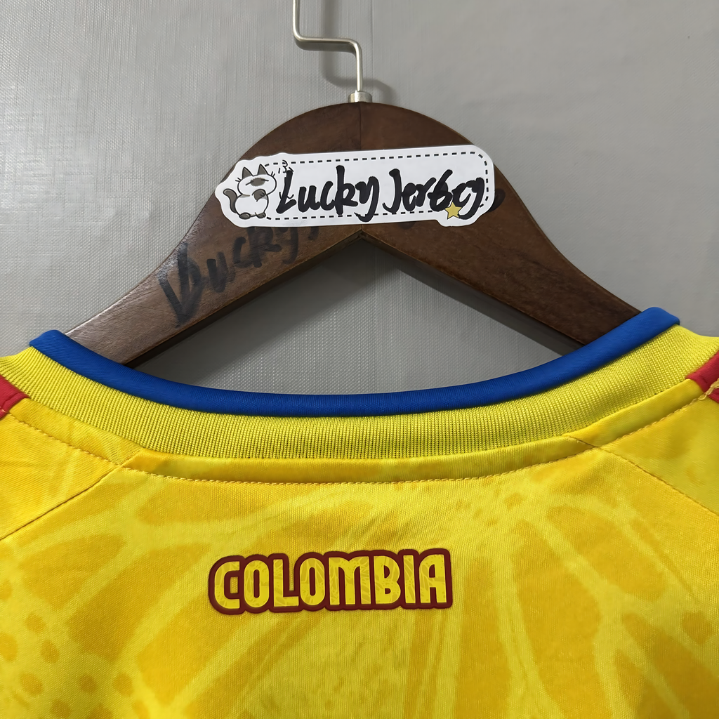 2026 FIFA World Cup Colombia National Team Home FanEdition Short-Sleeve Soccer Jersey