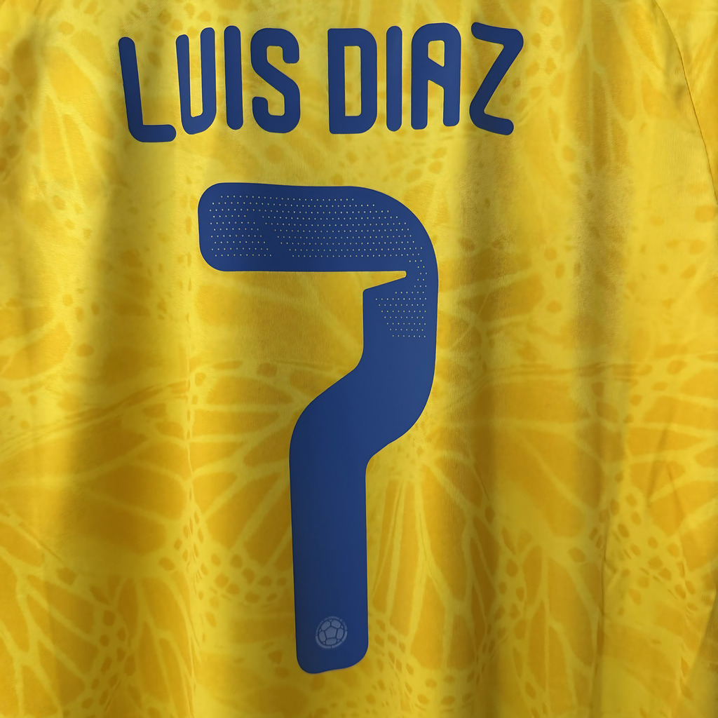 2026 FIFA World Cup Colombia National Team Home FanEdition Short-Sleeve Soccer Jersey