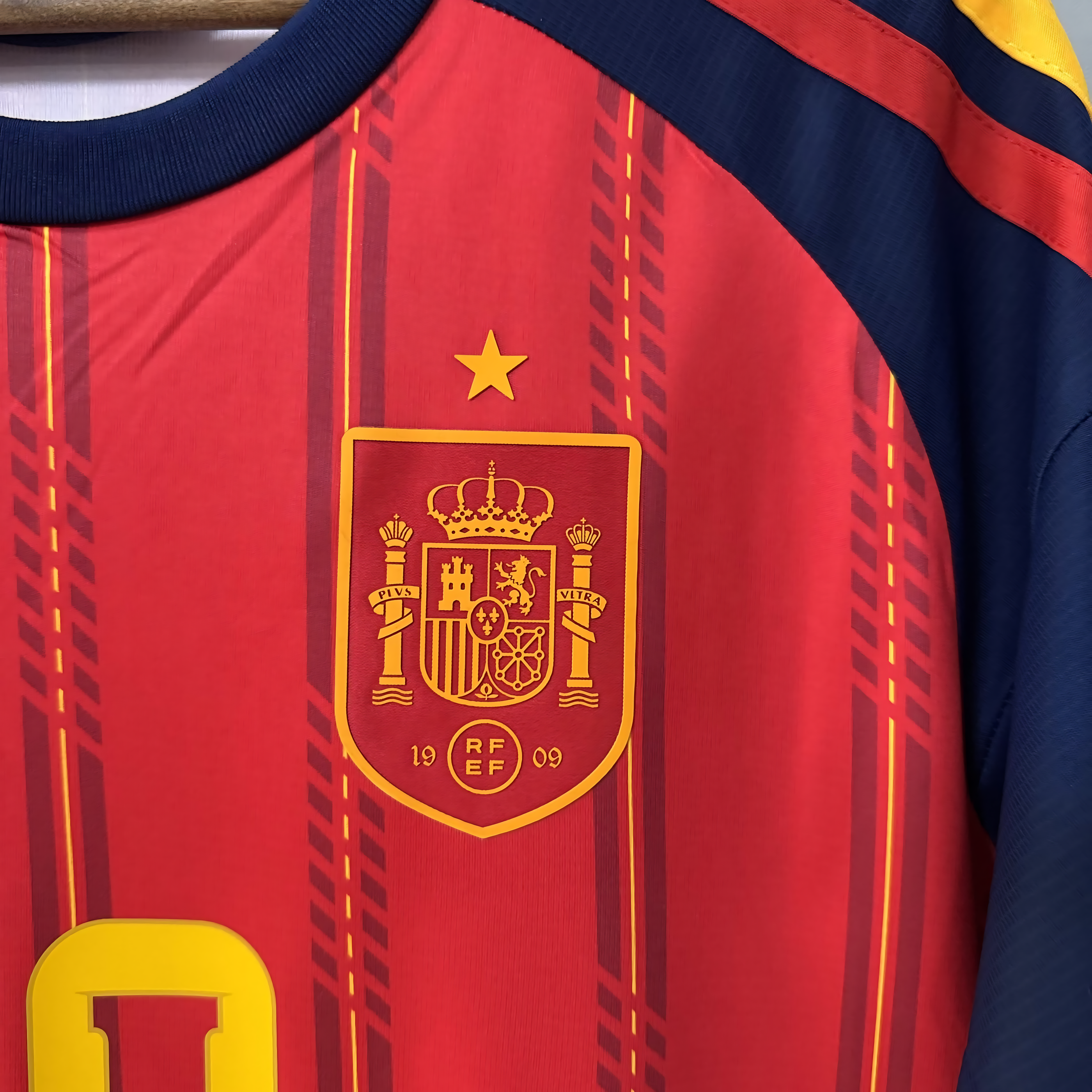 2026 FIFA World Cup Spain National Team Home FanEdition Short-Sleeve Soccer Jersey