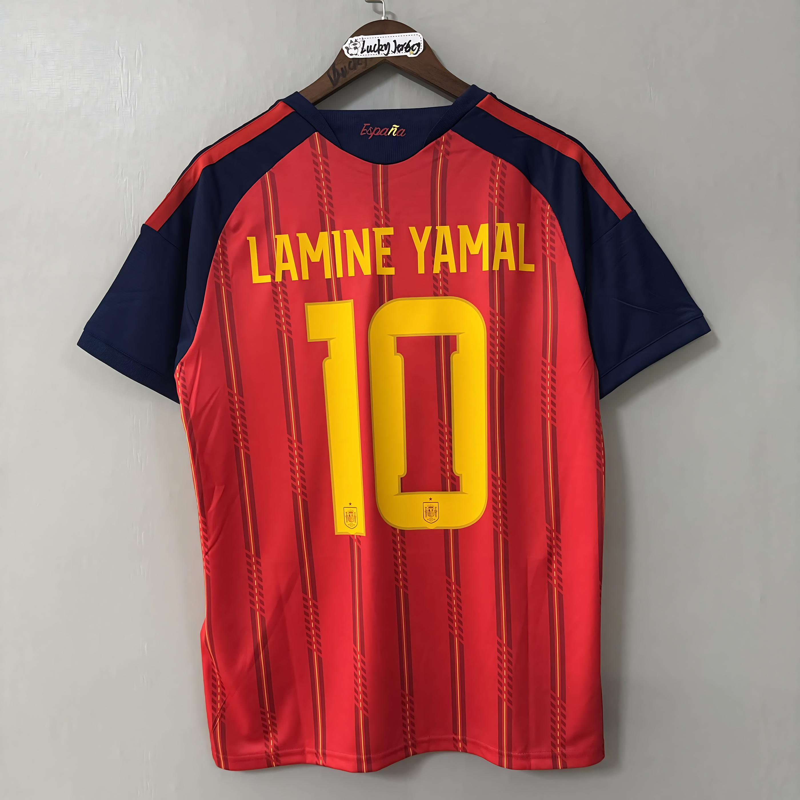 2026 FIFA World Cup Spain National Team Home FanEdition Short-Sleeve Soccer Jersey