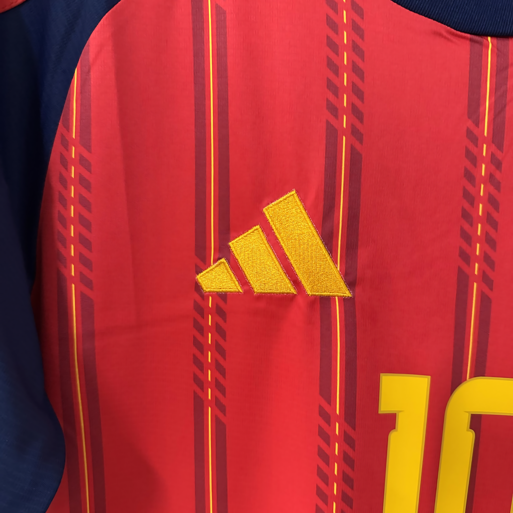 2026 FIFA World Cup Spain National Team Home FanEdition Short-Sleeve Soccer Jersey