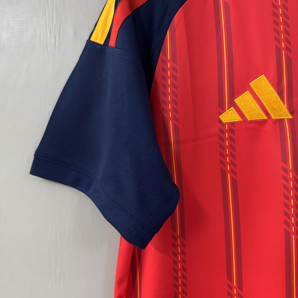 2026 FIFA World Cup Spain National Team Home FanEdition Short-Sleeve Soccer Jersey