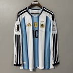 2026 FIFA World Cup Argentina National Team PlayerEdition Long-Sleeve Soccer Jersey Messi, No. 10