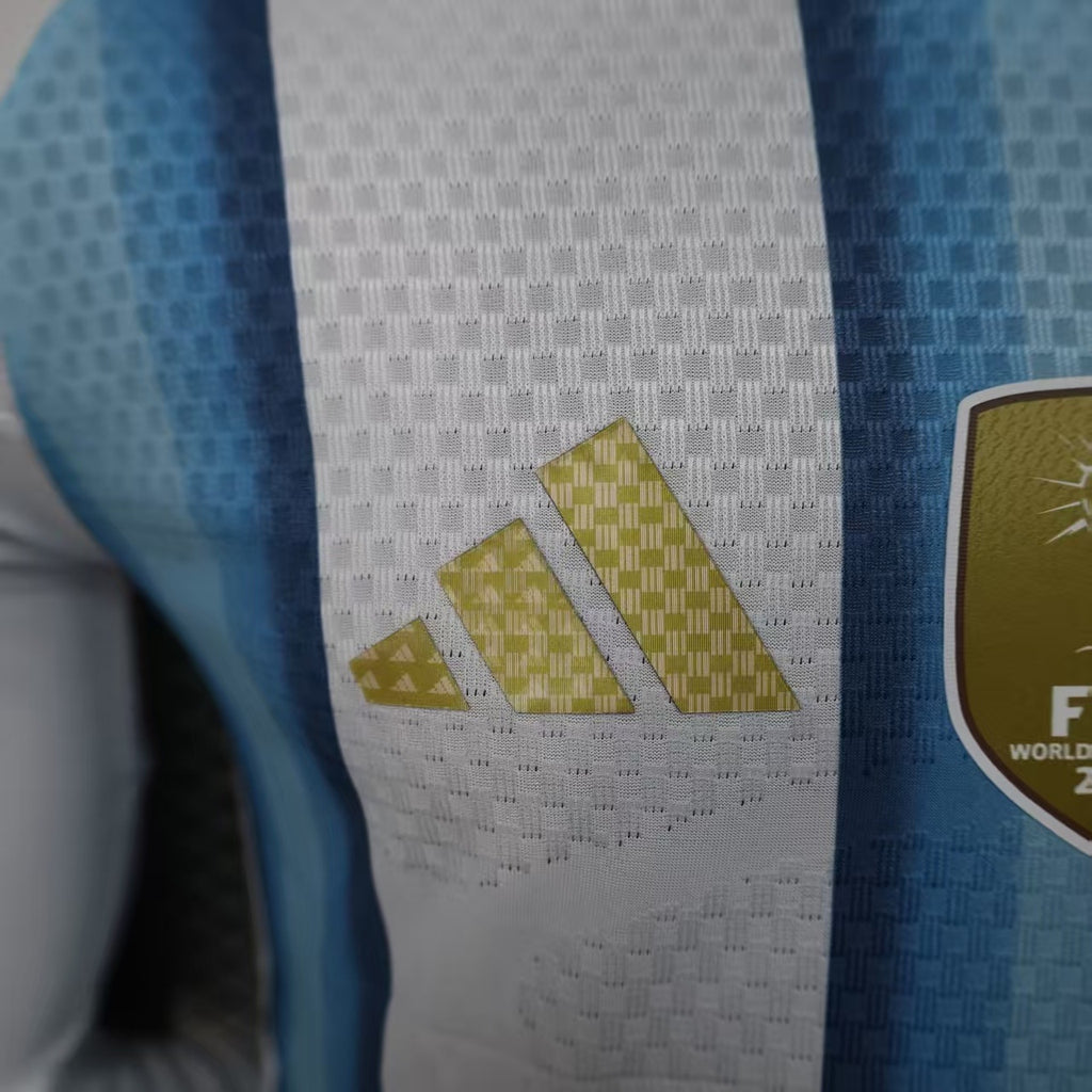 Argentina World Cup Home Player Version Jersey - Short Sleeve