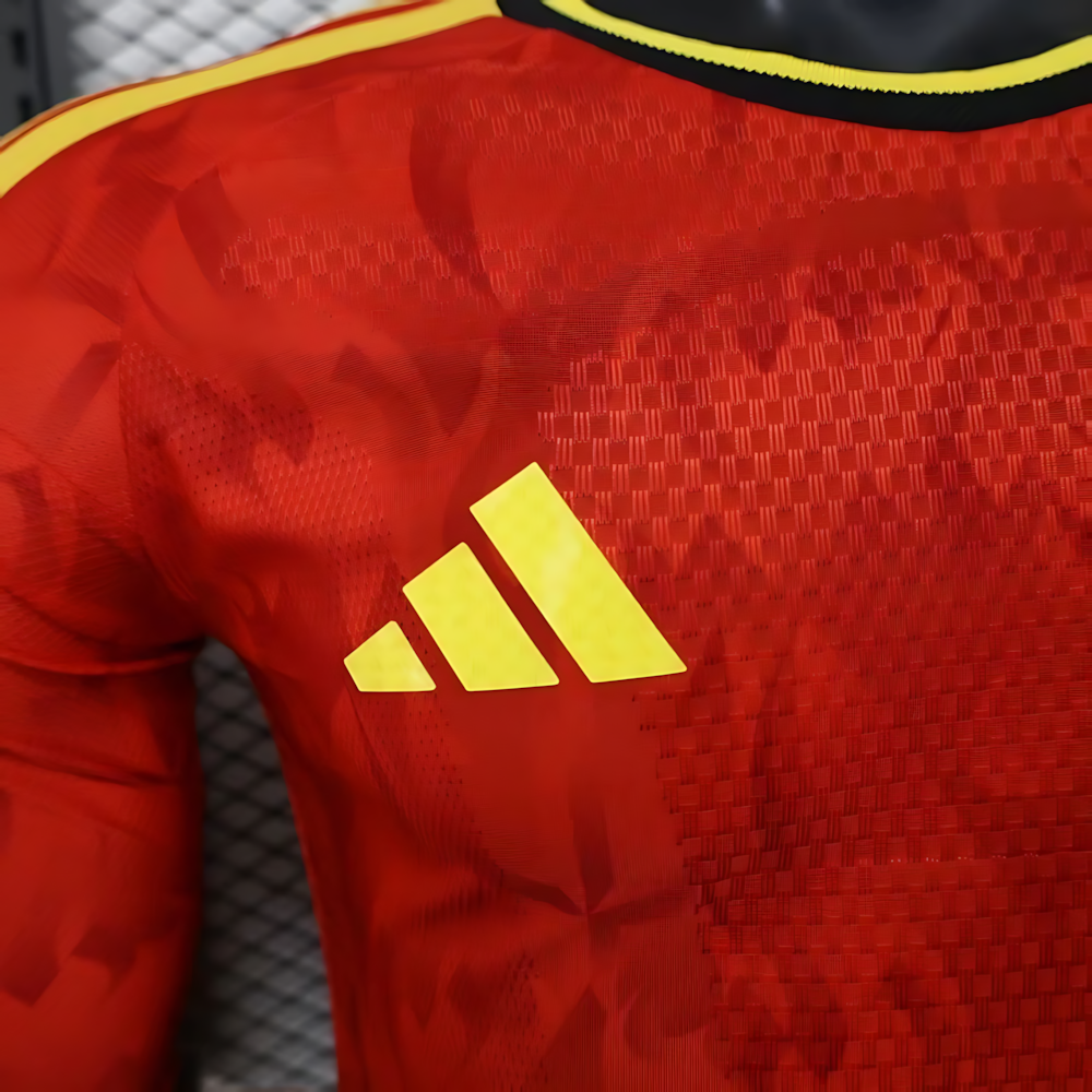 2026 Belgium World Cup Home Long Sleeve Football jersey Player version