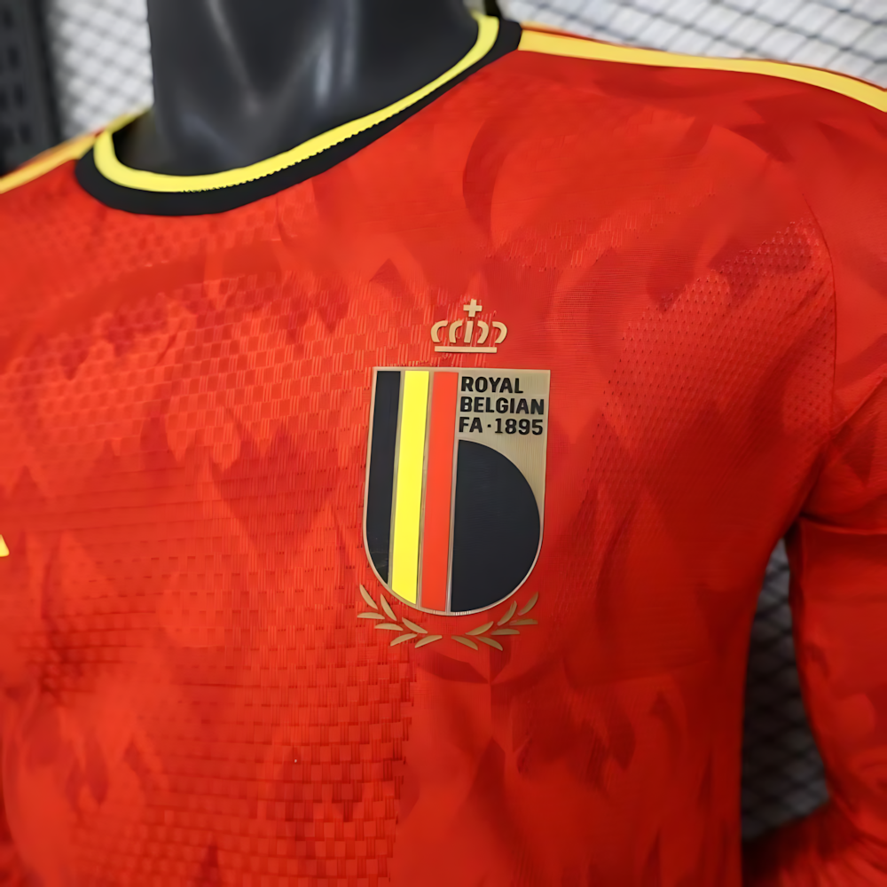2026 Belgium World Cup Home Long Sleeve Football jersey Player version