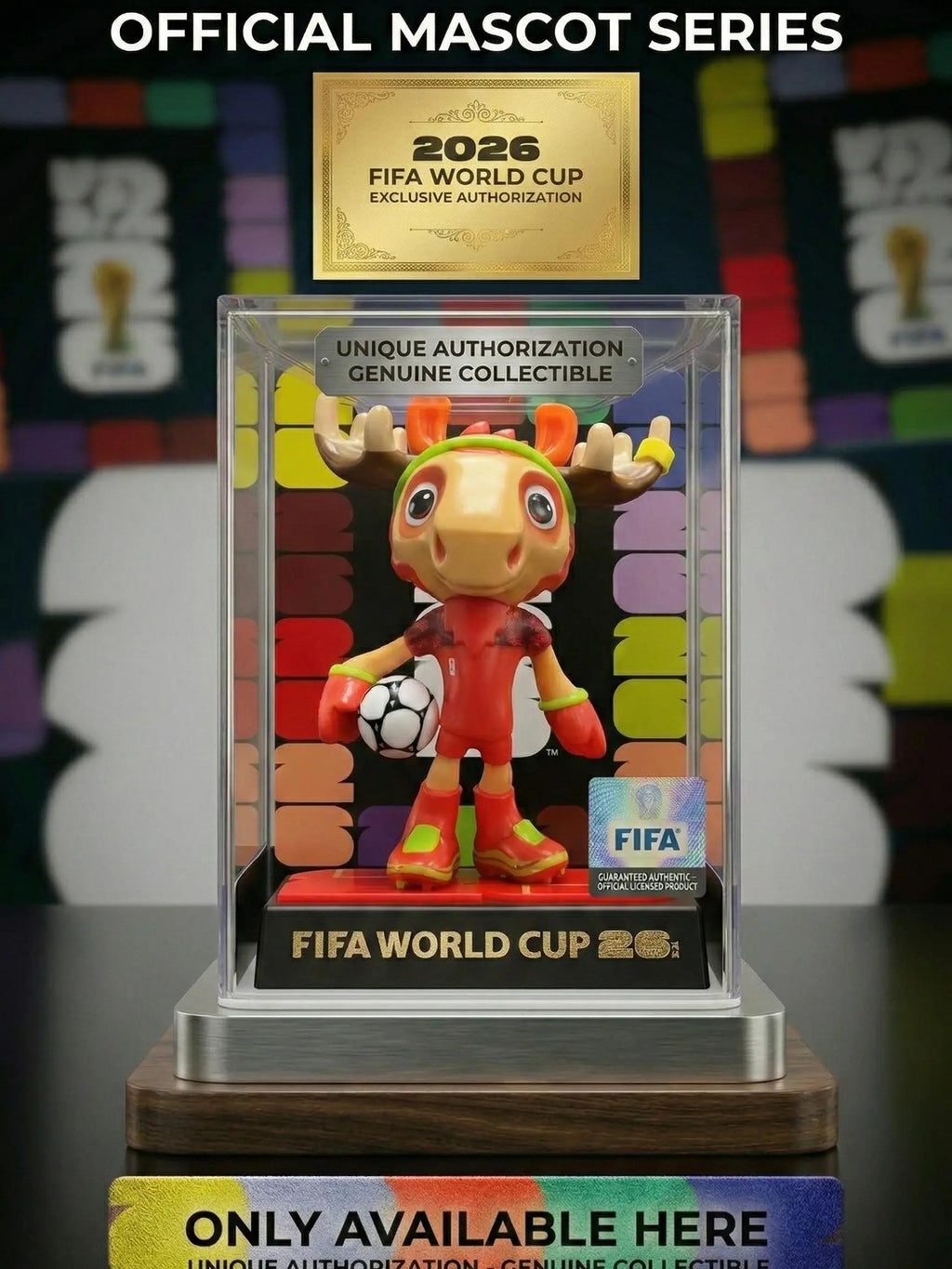 FIFA 2026 USA-Canada-Mexico World Cup Mascot Toy Collectible Figure Set