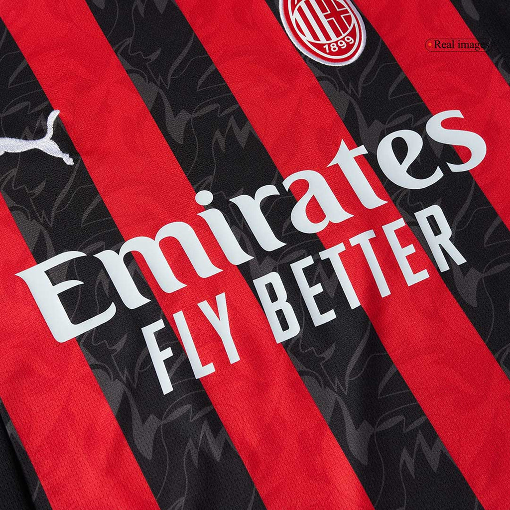 2025–2026 Season AC Milan Home Football Jersey, Short Sleeve, Red and Black Colorway