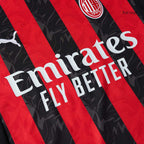 2025–2026 Season AC Milan Home Football Jersey, Short Sleeve, Red and Black Colorway