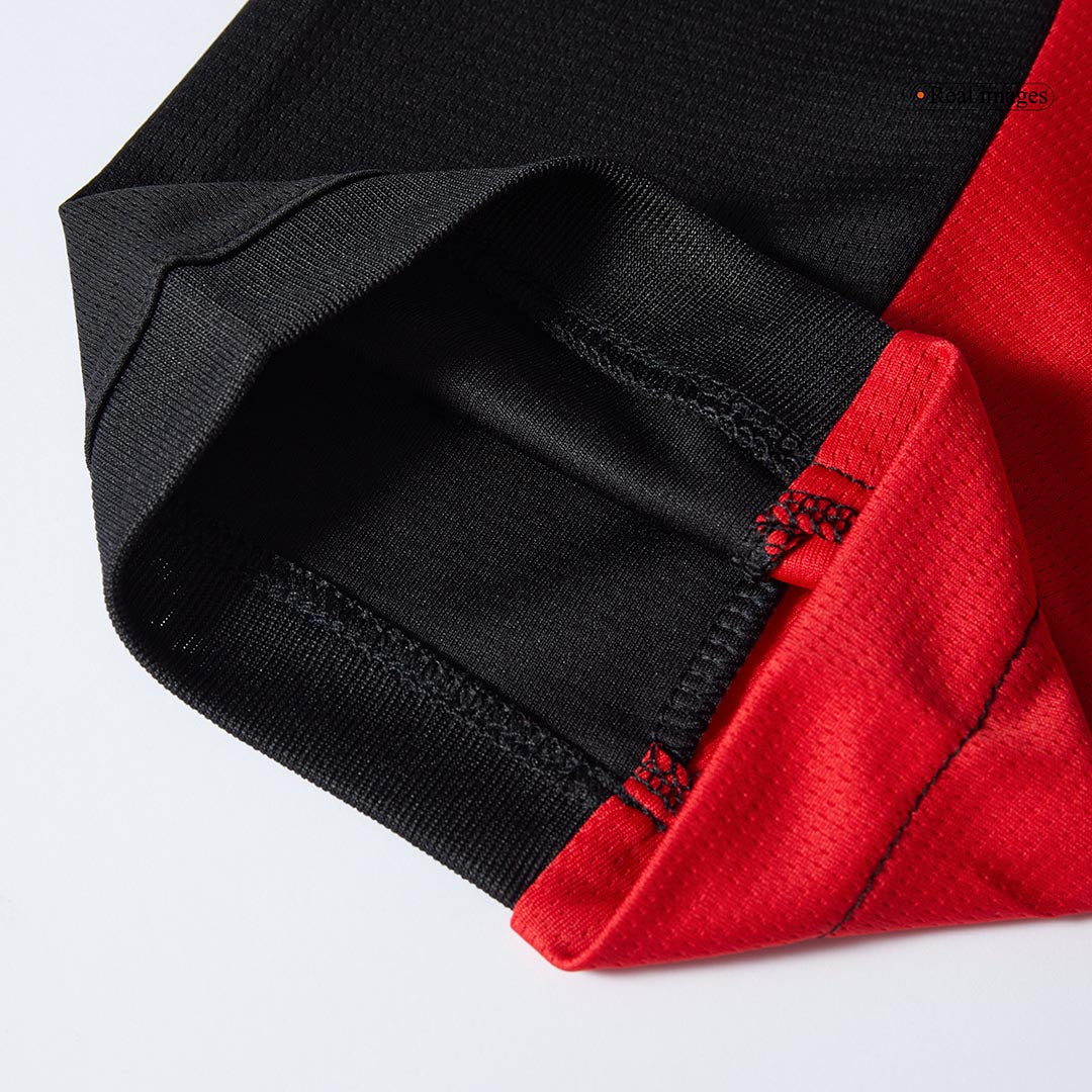 2025–2026 Season AC Milan Home Football Jersey, Short Sleeve, Red and Black Colorway