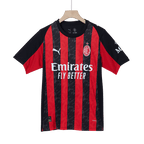 2025–2026 Season AC Milan Home Football Jersey, Short Sleeve, Red and Black Colorway