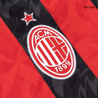 AC Milan 2025-2026 Season Home Long Sleeve Soccer Kit, Black and Red