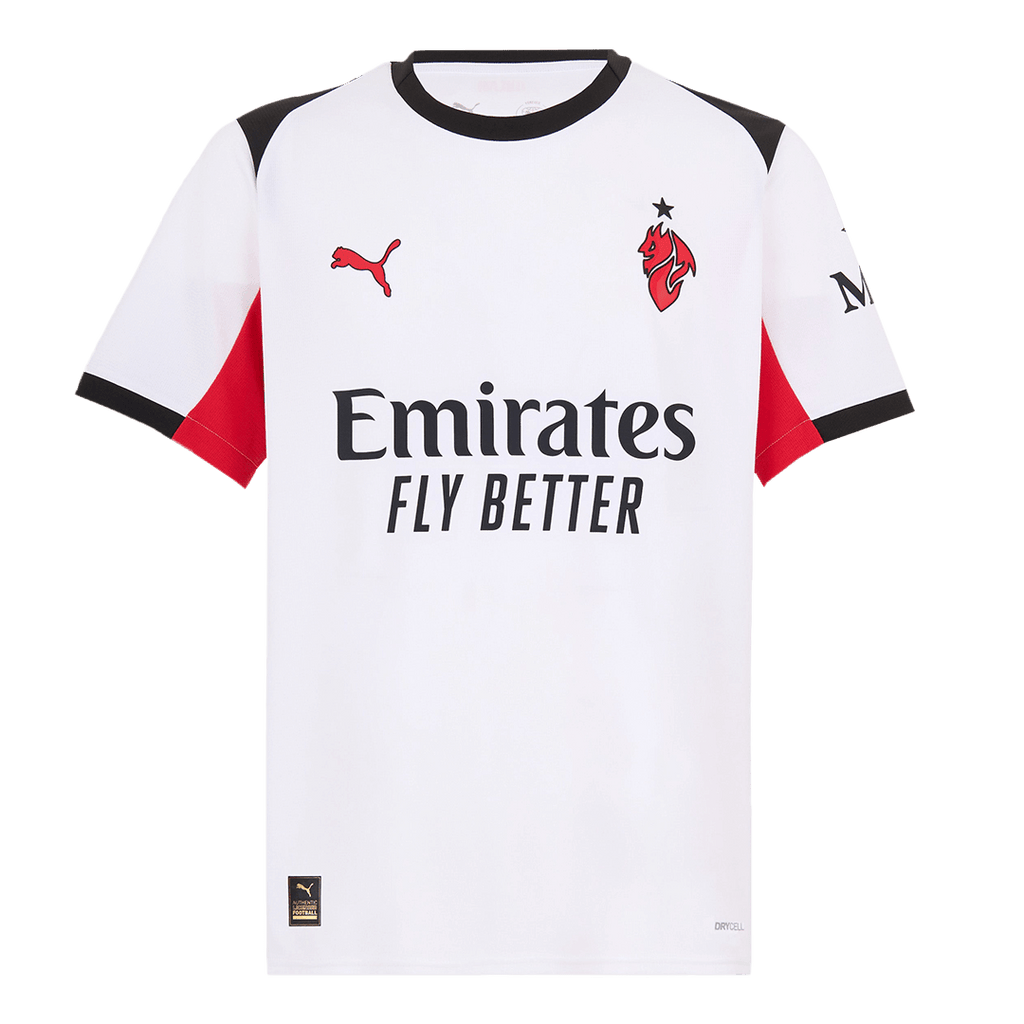 AC Milan Away Jersey 2025-2026 Season, Official Apparel