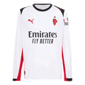 AC Milan 2025-2026 Season Away Long Sleeve Soccer Jersey, Official Apparel