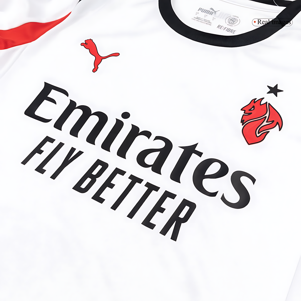 AC Milan 2025-2026 Season Away Long Sleeve Soccer Jersey, Official Apparel