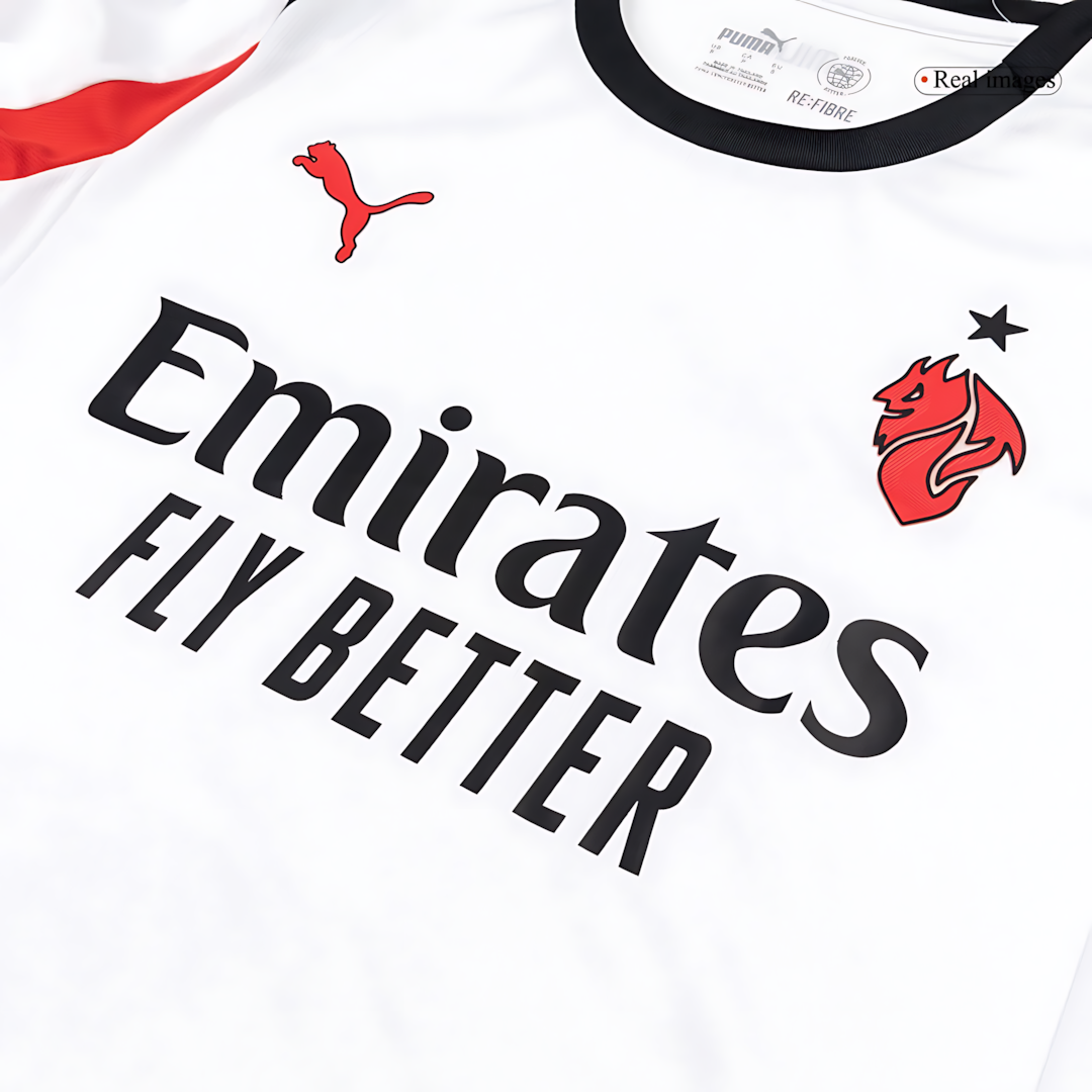 AC Milan 2025-2026 Season Away Long Sleeve Soccer Jersey, Official Apparel