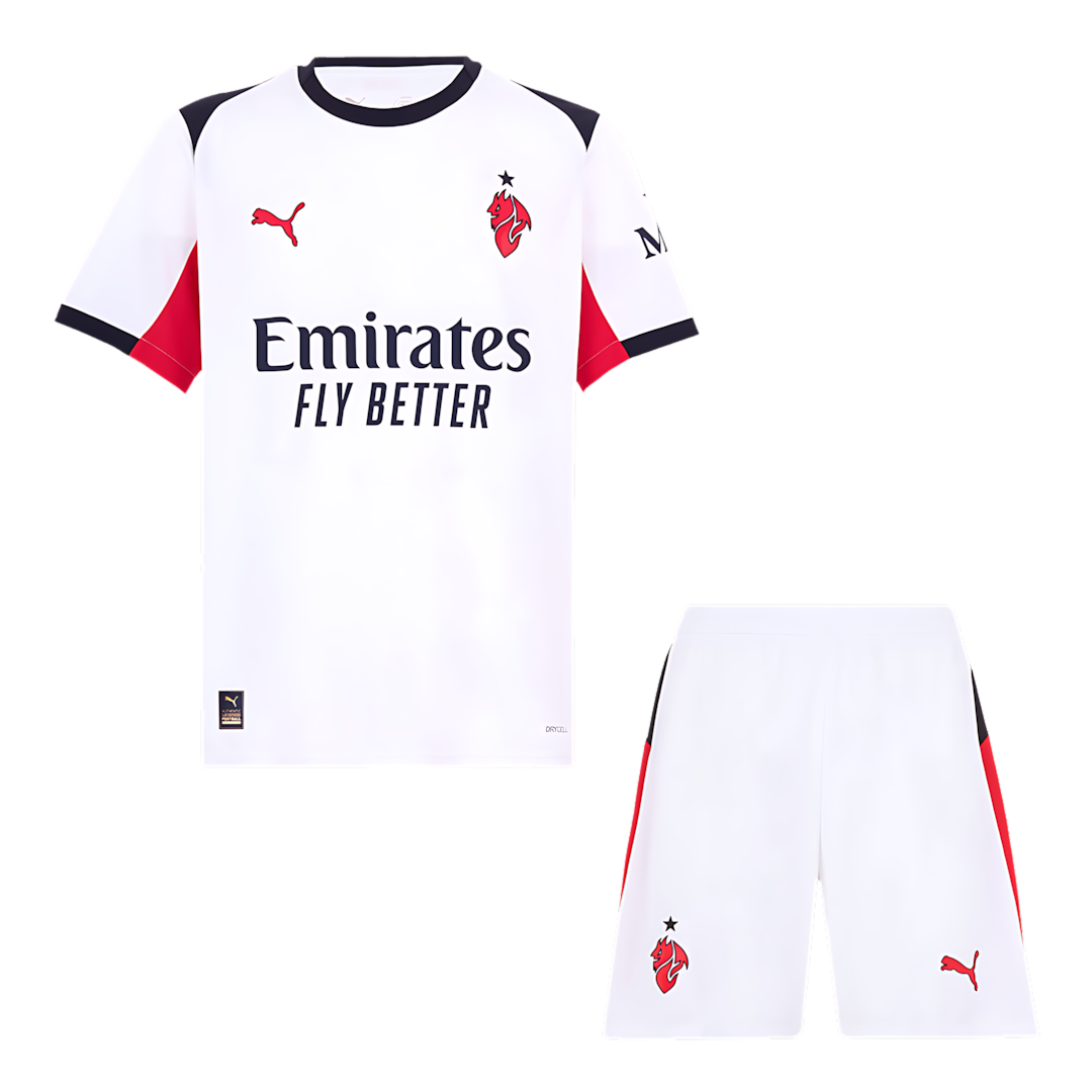 AC Milan Away Short Set, Official Apparel 2025-2026 Season