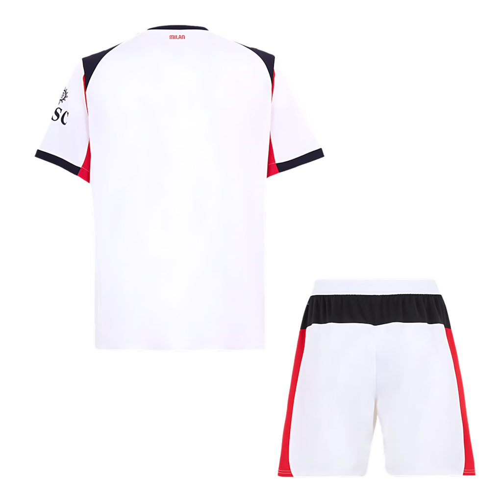 AC Milan Away Short Set, Official Apparel 2025-2026 Season