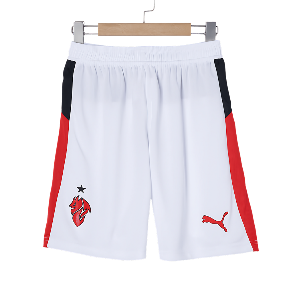 AC Milan Away Short Set, Official Apparel 2025-2026 Season