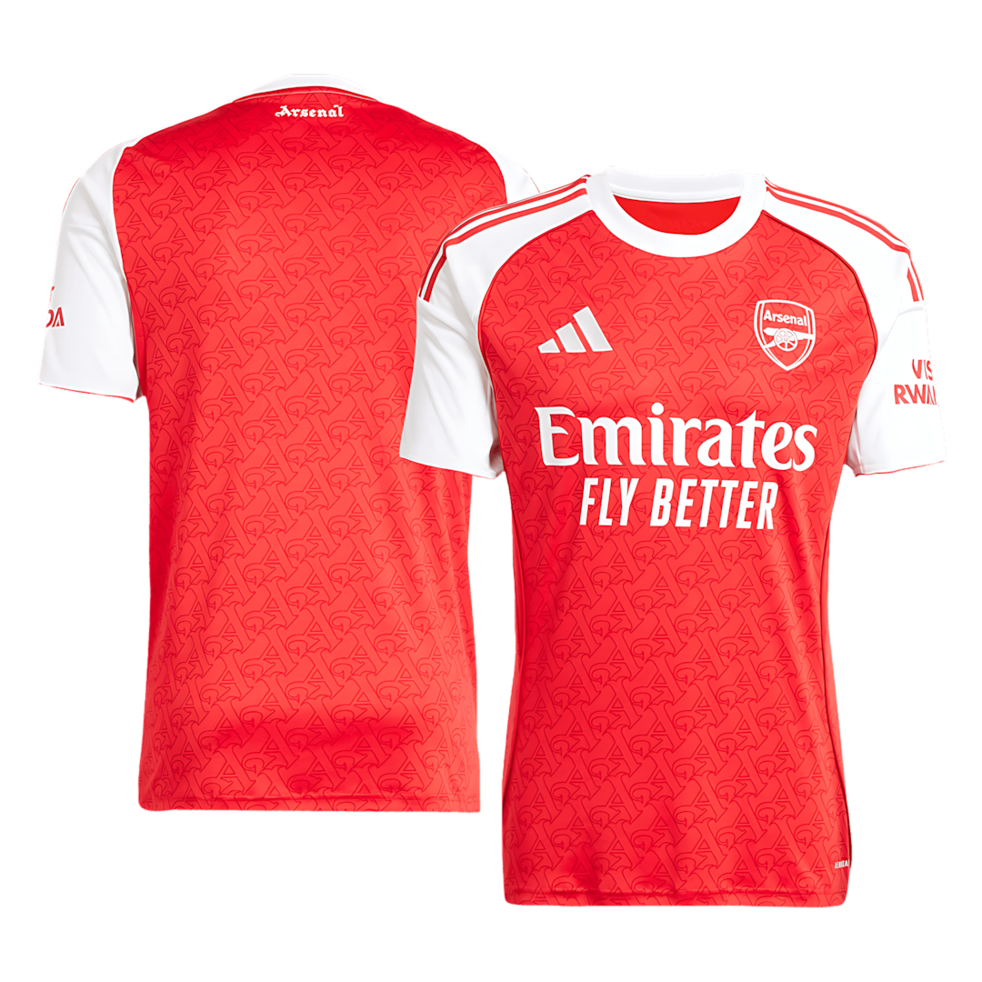Arsenal Red & White Away Soccer Jersey 2025-2026 Season