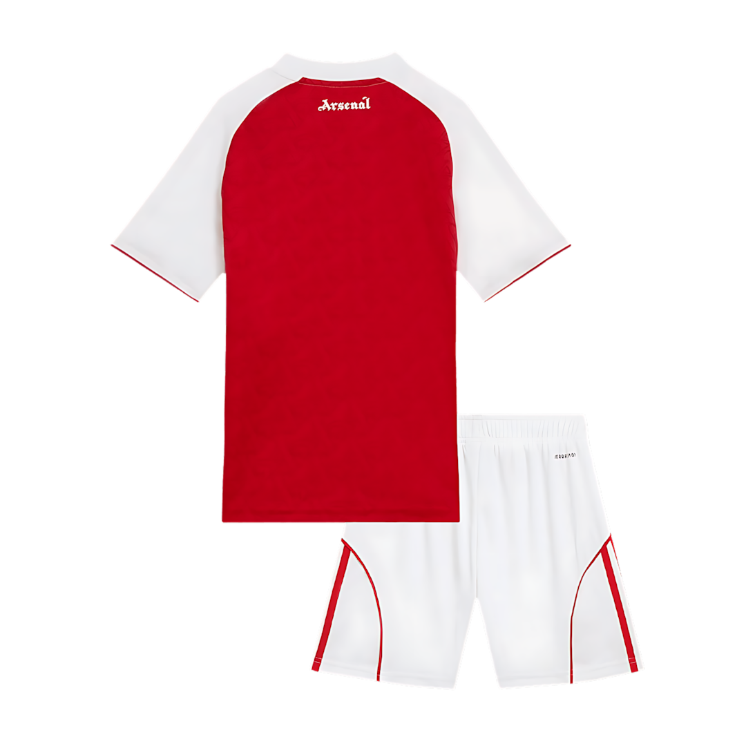 Arsenal 2025-2026 Season Away Red & White Short Football Kit, Official Apparel