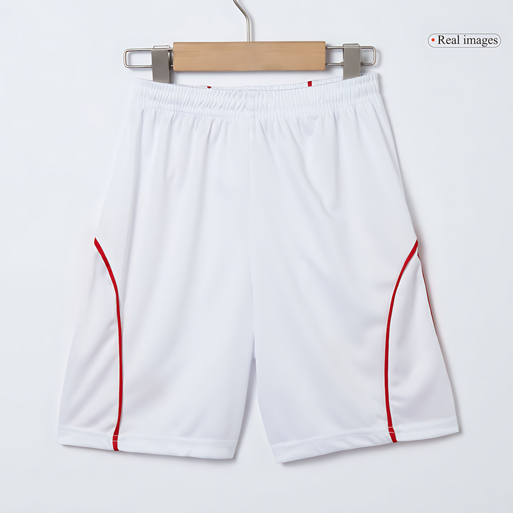 Arsenal 2025-2026 Season Away Red & White Short Football Kit, Official Apparel