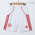 Arsenal 2025-2026 Season Away Red & White Short Football Kit, Official Apparel