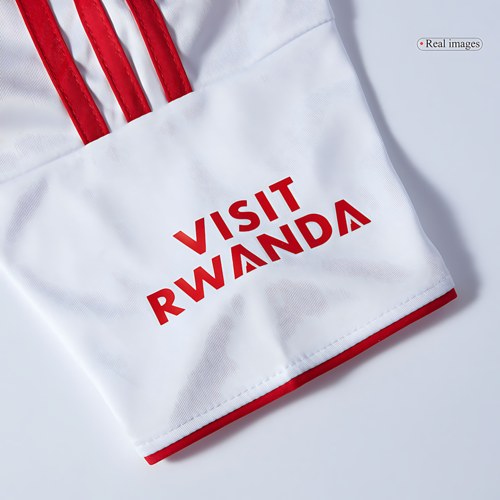 Arsenal 2025-2026 Season Away Red & White Short Football Kit, Official Apparel