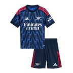 Arsenal 2025-2026 Season Away Blue Short Sleeve Football Kit, Official Apparel