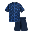Arsenal 2025-2026 Season Away Blue Short Sleeve Football Kit, Official Apparel