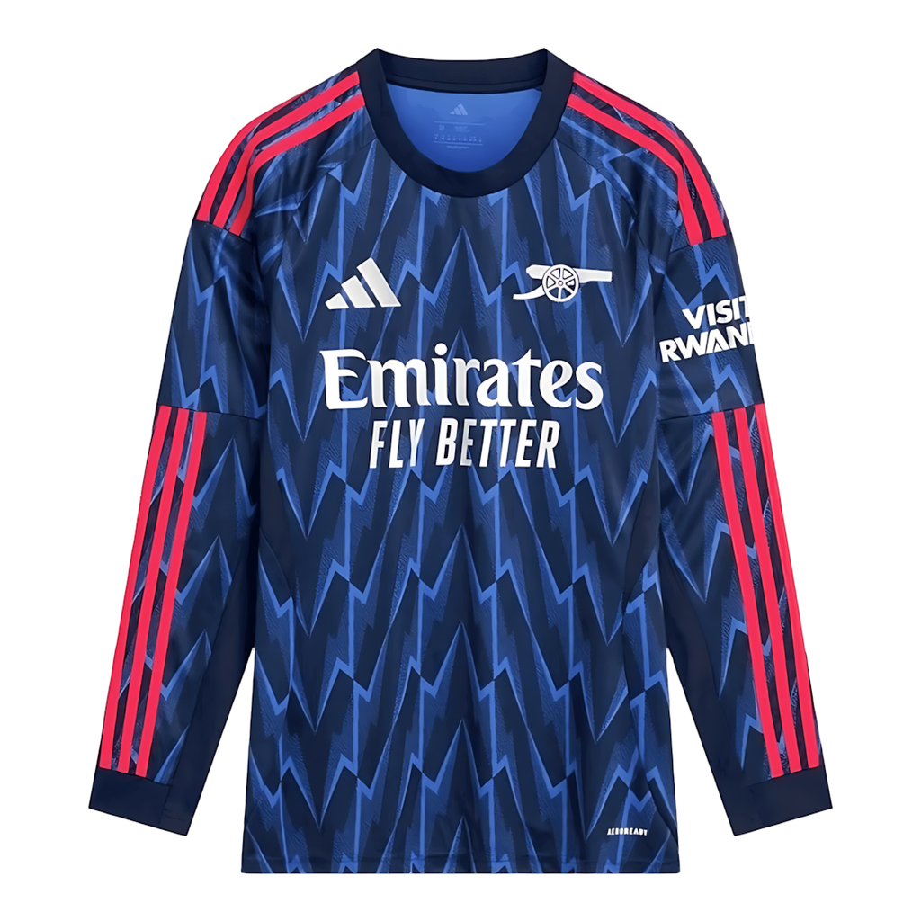 Arsenal 2025-2026 Season Home Blue Long Sleeve Soccer Jersey, Official Apparel